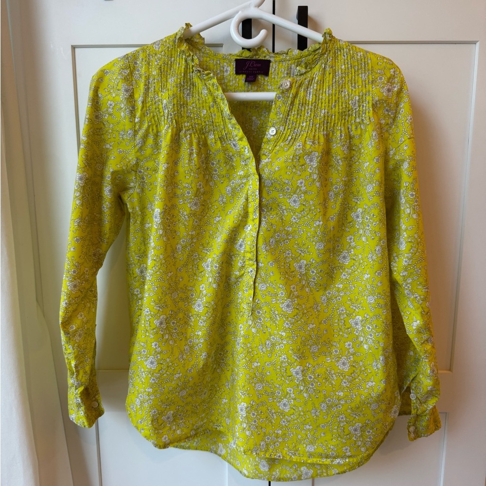 Liberty London floral print, cotton poplin popover shirt X-small/small